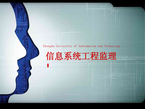 信息系统工程监理规划与监理实施细则讲解
